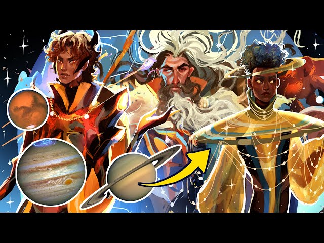 Turning PLANETS into CHARACTERS 🌠✨🌌 Mars, Jupiter, Saturn (CHARACTER DESIGN CHALLENGE)