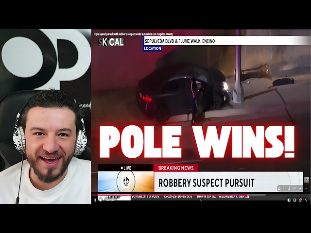 Young Edgar Crashes Into Pole During Chase