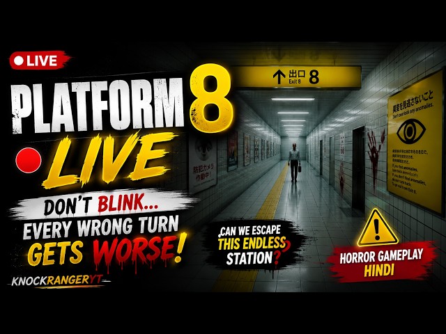 PLATFORM 8 HORROR GAME LIVE 💀 @knockrangeryt  #horror #gaming #platform8 #shortslive