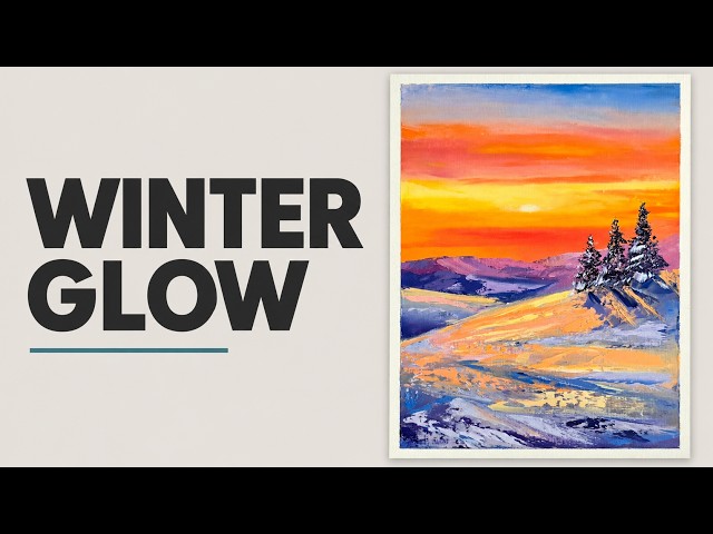 Relaxing Palette Knife Painting | Visual ASMR with Music