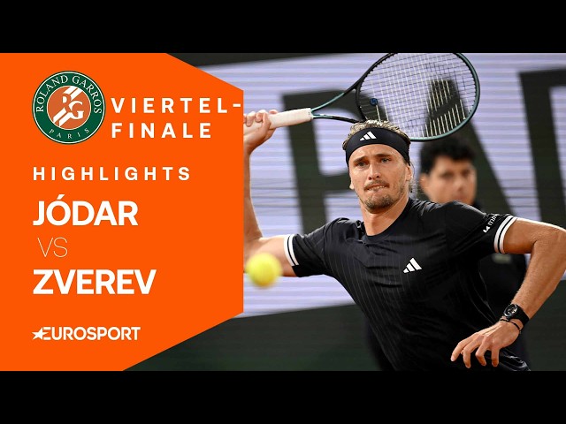 Zverev in the quarterfinals against rising star Jódar | Highlights XXL German | French Open | Tennis