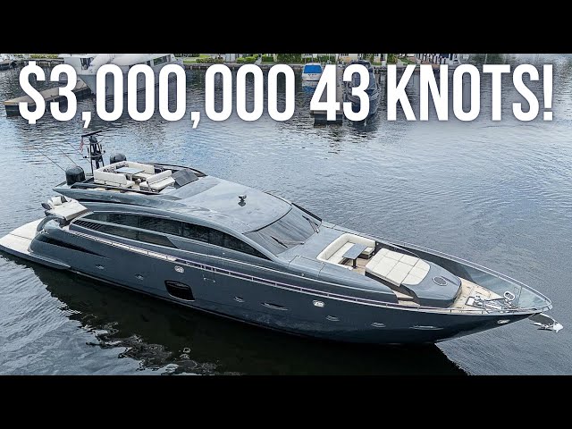 $3,000,000 ULTRA FAST Pershing 92 SuperYacht Tour