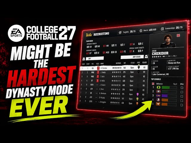 CFB 27 Might Be The Hardest Dynasty Mode Ever