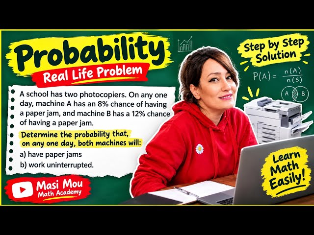 Probability Made EASY! 🎯 Two Machines, One Problem | Step-by-Step Solution