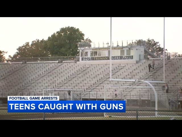 2 teens in custody after guns, marijuana found in backpacks at high school football game