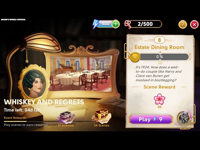 June's journey Secrets 2 r2 Scene 8 Estate Dining Room Silhouette Mode 4K ULTRA HD
