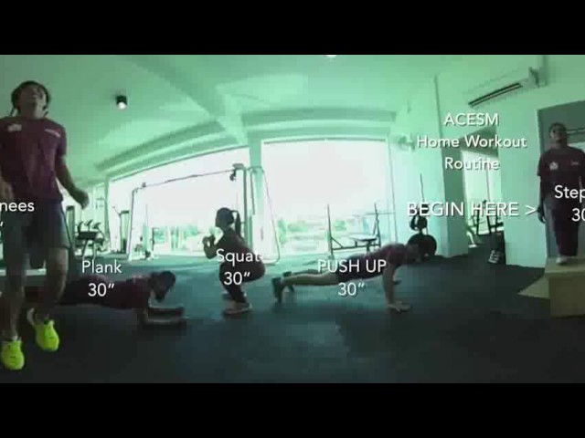 ACESM Home Workout Routine