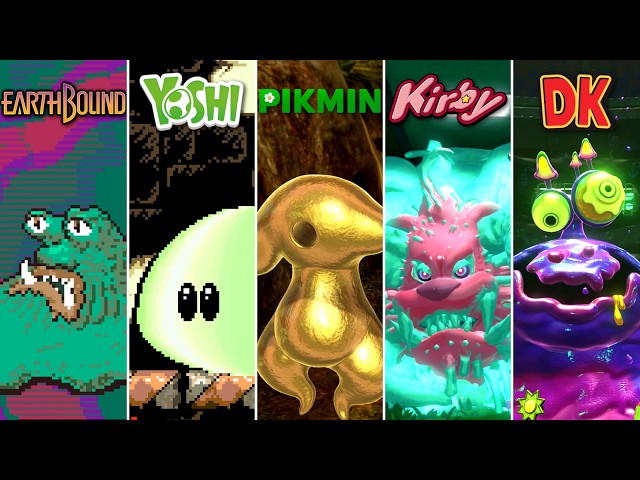 Evolution of Slime Bosses in Nintendo Games (1993 - 2026)