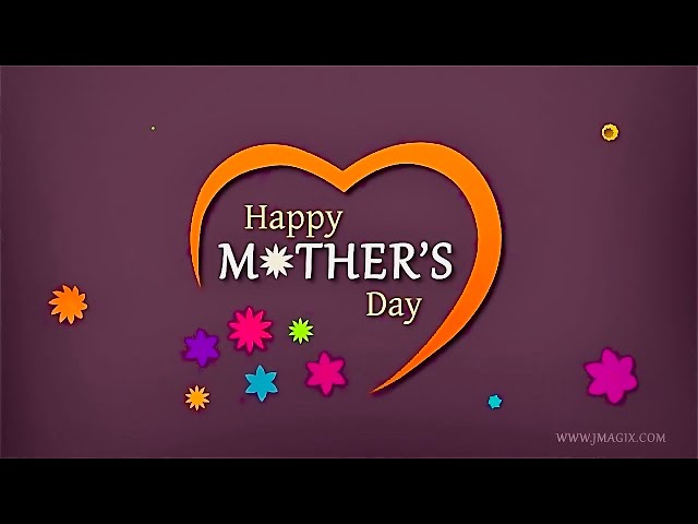 Happy Mother's day  greeting  animation background video , No Copyright video