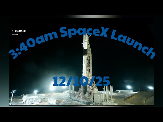 A Very Early SpaceX Launch 🚀 