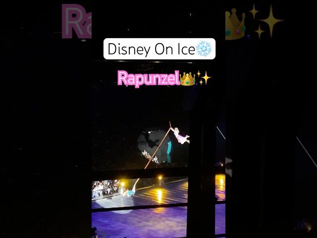 Rapunzel on ice❄️⛸️ #rapunzel #flynnrider #tangled #disneyonice #disney #princess #iceskating