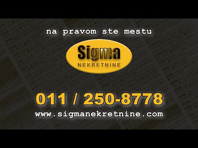 prodaja i kupovina stanova - Sigma nekretnine Beograd