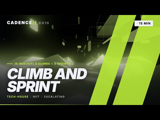 15-Min HIIT Spin Class | 3 Climbs + 3 Sprints — CLIMB AND SPRINT