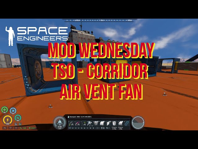 Space Engineers – Mod Wednesday – TSO - Corridor Air Vent Fan