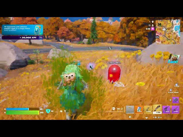 Fortnite Chapter 7, Season 4 - Enhanced Mythic 8-Bit Shotgun Elimination