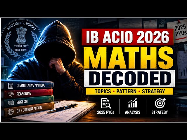 IB ACIO 2026 Maths DECODED | 2025 PYQ Analysis | What Does IB Actually Ask? @aimarmedforces