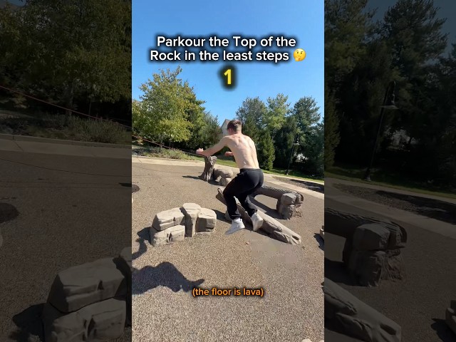 Parkour to The Top in The Least Steps 🤔 @S@SaplingBoi
