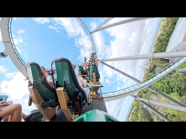 Shambhala at PortAventura Backseat POV | One of Europe’s Tallest Coasters