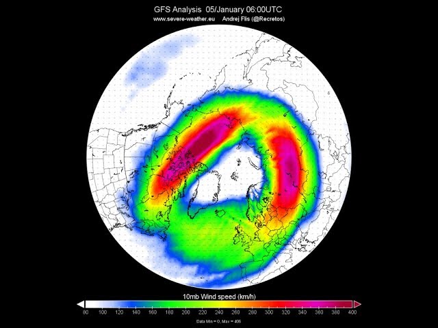 EXCLUSIVE: Stratospheric polar vortex reaches coldest temperature in 40 years