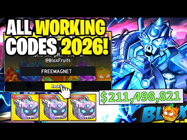 *2 CODES* ALL WORKING CODES FOR BLOX FRUITS IN 2026! ROBLOX BLOX FRUITS CODES