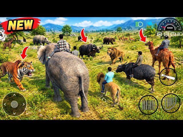 🐎🌿 Jungle Mein Horse, Lion, Tiger aur Elephant ka Full Adventure 🦁🐯🐘