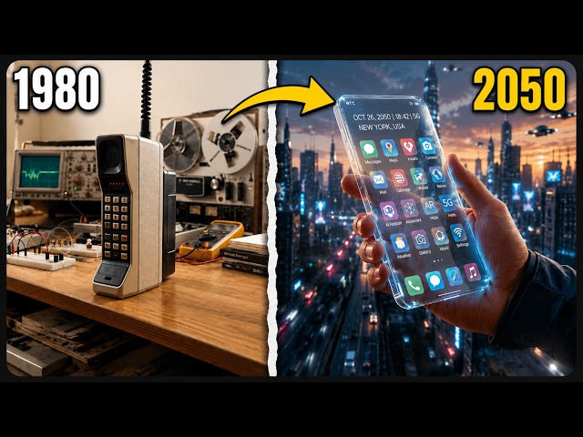 📱 Mobile Phone Evolution (1973–2050) | From Brick Phones to AI Smartphones