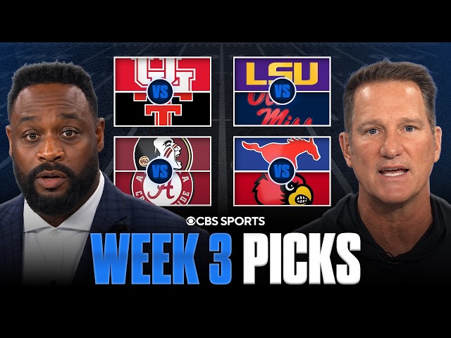 Picks for EVERY Top 25 game in College Football [Full Week 3 Predictions] ✅