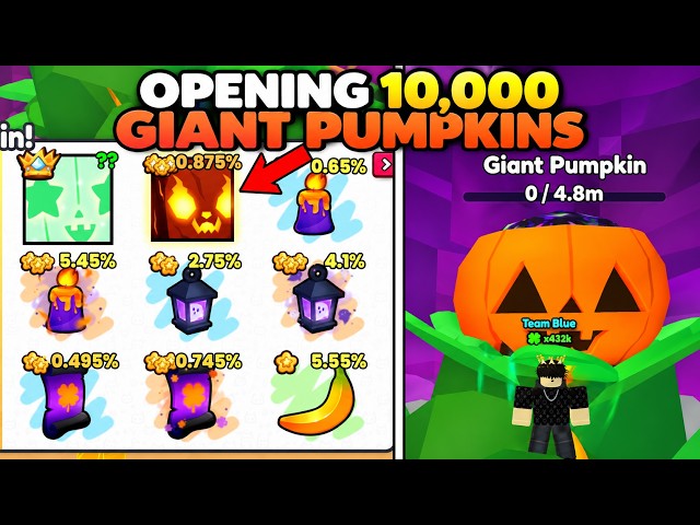I OPENED 10,000 GIANT PUMPKINS IN HALLOWEEN EVENT PET SIMULATOR 99