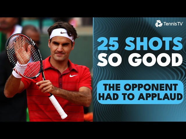 25 INCREDIBLE Tennis Shots That The Opponent Had To Applaud 🤯👏