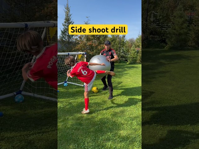 How to train side shoot🔥#football skills #tutorial drill