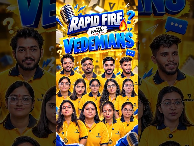 JRF Journey Ka Emotion Ek Word Mein 😍 | Rapid Fire Question | #vedemy #rapidfire #csirnet