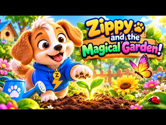 Zippy and the Magical Garden! 🌱🐶 | Learn Colors, Counting & How Plants Grow