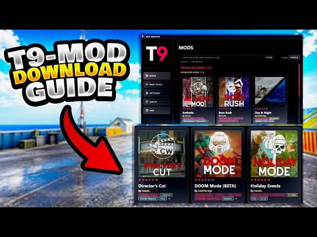 How To Download & Install T9 Mod Manager 😱🫡 Cold War Zombies +  Gameplay ...