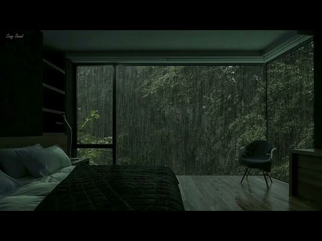 Rainforest Rain Sounds for Sleeping or Studying 🌧️ Rainstorm and Thunder Sounds for Disorders Sleep
