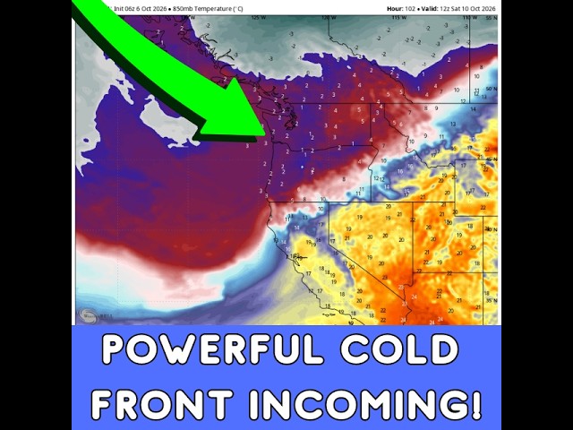 Powerful Cold Front Headed for the Pacific NW!