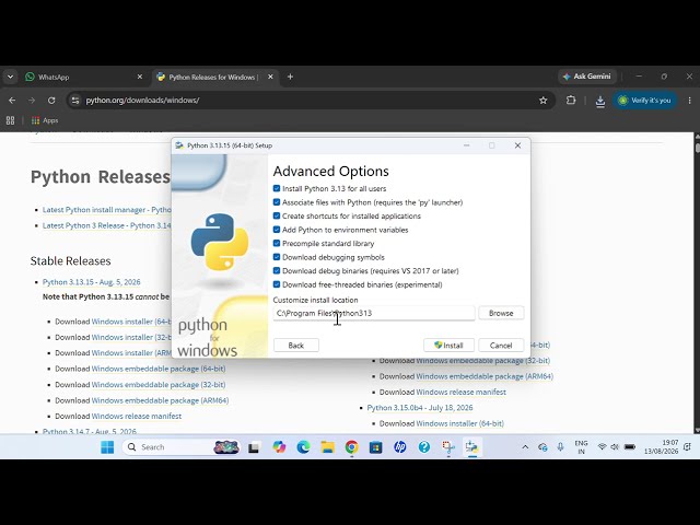 Python installation
