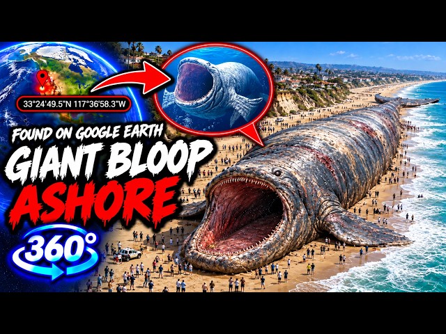 VR 360° - The Terrifying Bloop Sea Monster Washed Ashore on Google Earth!