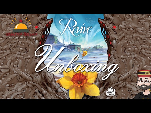 Unboxing Revive, a BGG Top 100 board game about rebuilding the world 5000 years after the apocalypse