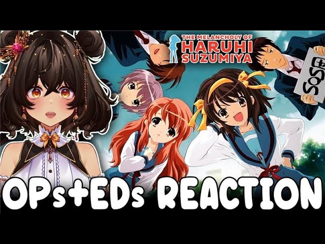 First Time Reacting to THE MELANCHOLY OF HARUHI SUZUMIYA Openings & Endings (1-2)