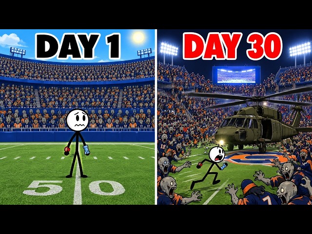 Zombie Outbreak: 30 Days Locked Inside a Stadium Where the Quiet Kills You