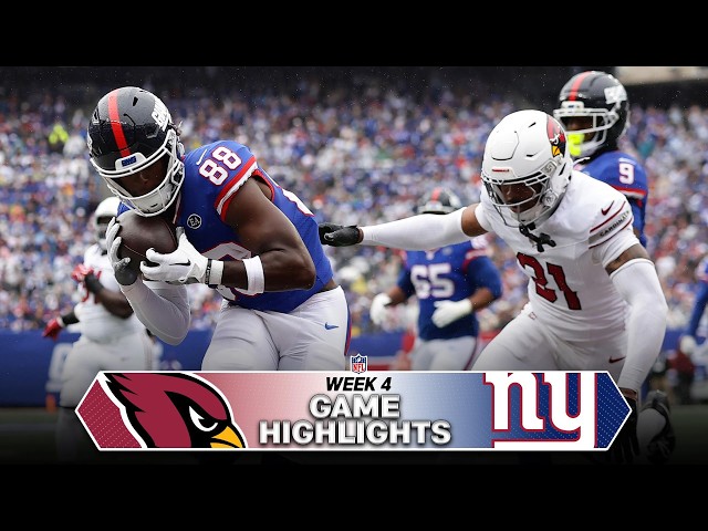Arizona Cardinals vs. New York Giants Game Highlights | NFL 2026 Season Week 4
