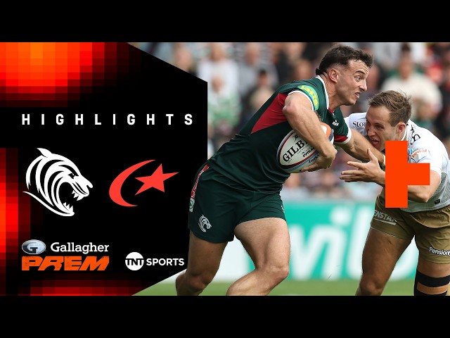 PREM GIANTS COLLIDE! 🍿 | Leicester Tigers vs Saracens | Gallagher PREM Rugby Highlights