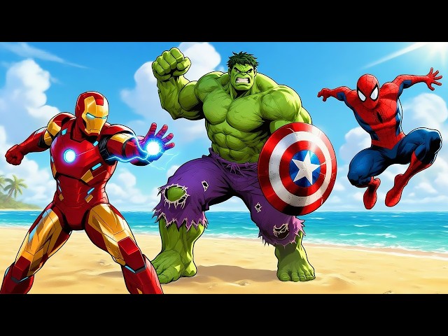 SPIDER-MAN, IRON MAN, HULK GAME ANIMATION🕸️🦸‍♂️💥