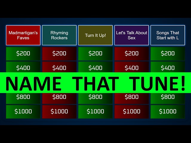 Guess the Song Jeopardy Style | Quiz #135