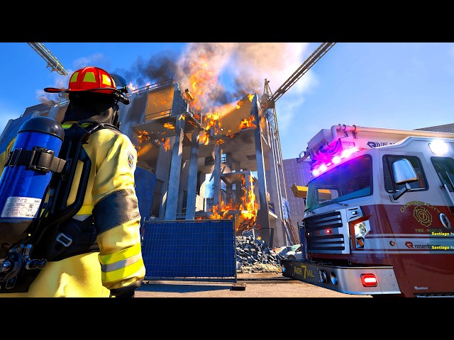 Firefighting Simulator: Ignite – NEW Construction Site DLC! 4K RTX 5090