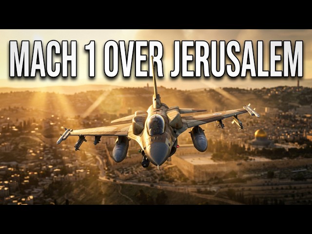 Flying an F-16I Fighter Jet Low Over Jerusalem MSFS2020