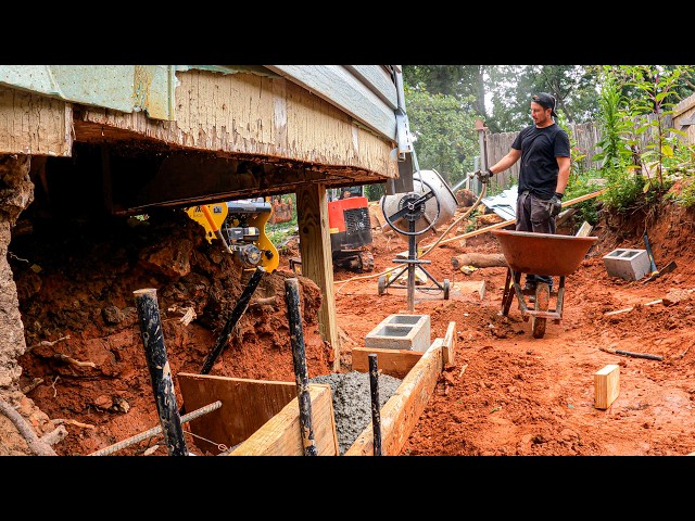 I’m Building the Foundation… But First,  I Have to Remove a HIDDEN SAFE! I Bought an abandoned house