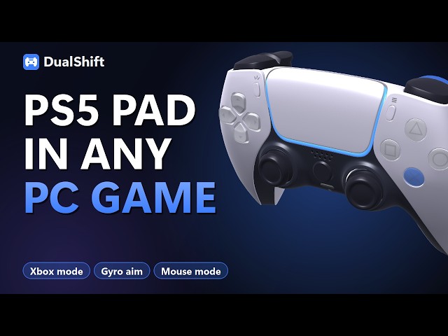 DualShift — use your PS5 & PS4 controller in any PC game