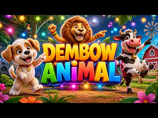Dembow Animal - Aprende con musica infantil ¿Cómo Hacen Los Animales? 🐶🦁 Aprende los Sonidos