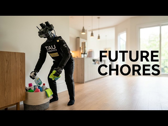 Ai Robot TAU Robotics Household Tasks. ai robot, humanoid robot.